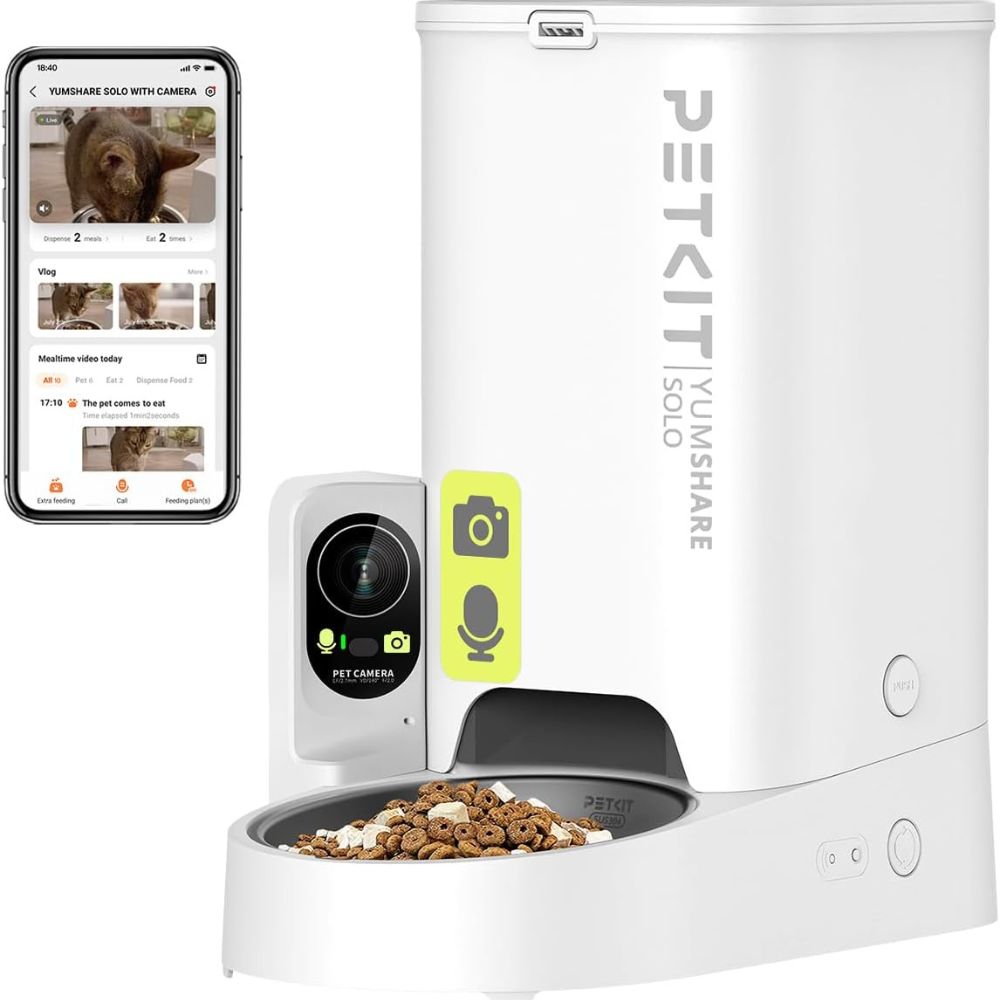 PETKIT YUMSHARE SOLO Comedero Gato Automático con Cámara