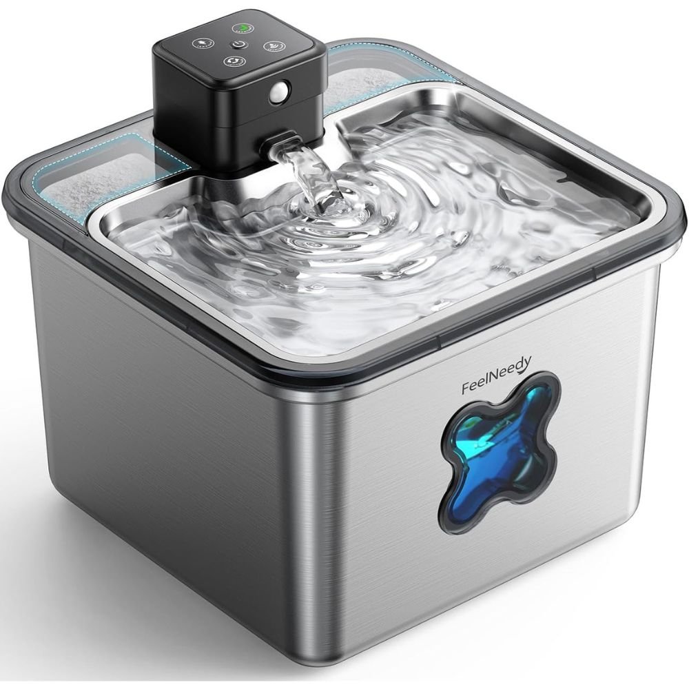 FEELNEEDY Fuente para Gatos sin Cable 3.2L