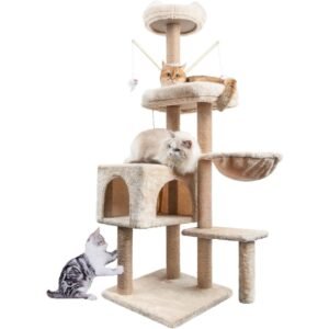HOMIDEC 145 cm Árbol Rascador para Gatos