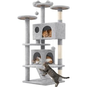 Yaheetech 139 cm Árbol Rascador para Gatos